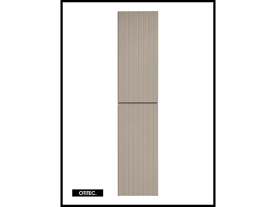 Colonne de salle de bain de 160 cm - Cachemire Mat - 2 portes - MINO