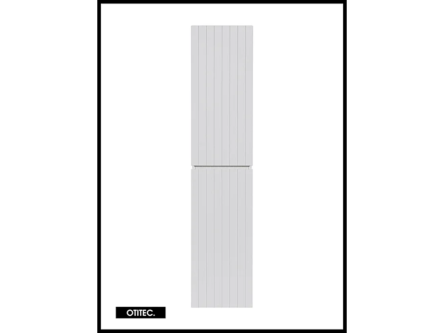 Colonne de salle de bain de 160 cm - Blanc - 2 portes - MINO