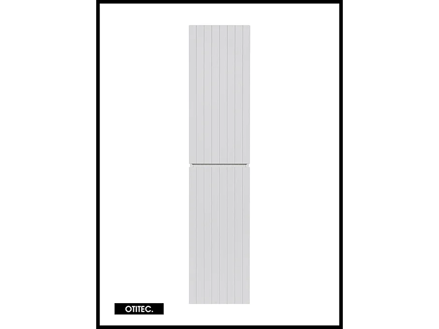 Colonne de salle de bain de 160 cm - Blanc - 2 portes - MINO