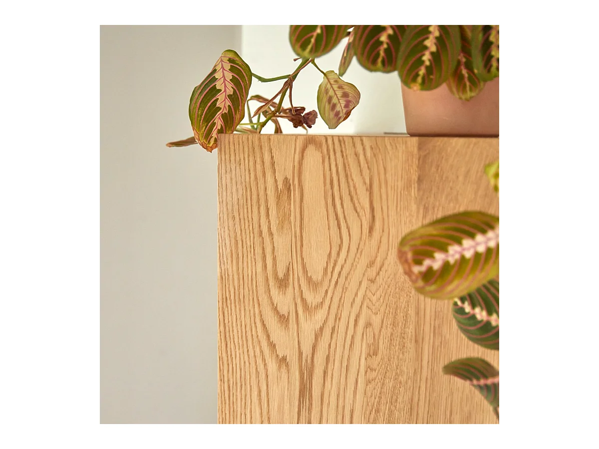 Hochschrank Badschrank Badezimmer Regal Eichenholz modernes Design