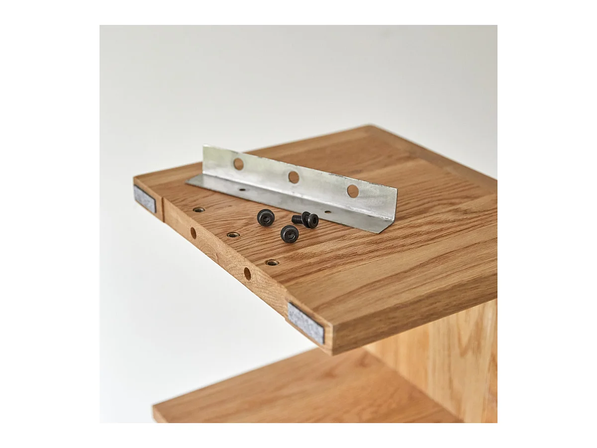 Hochschrank Badschrank Badezimmer Regal Eichenholz modernes Design