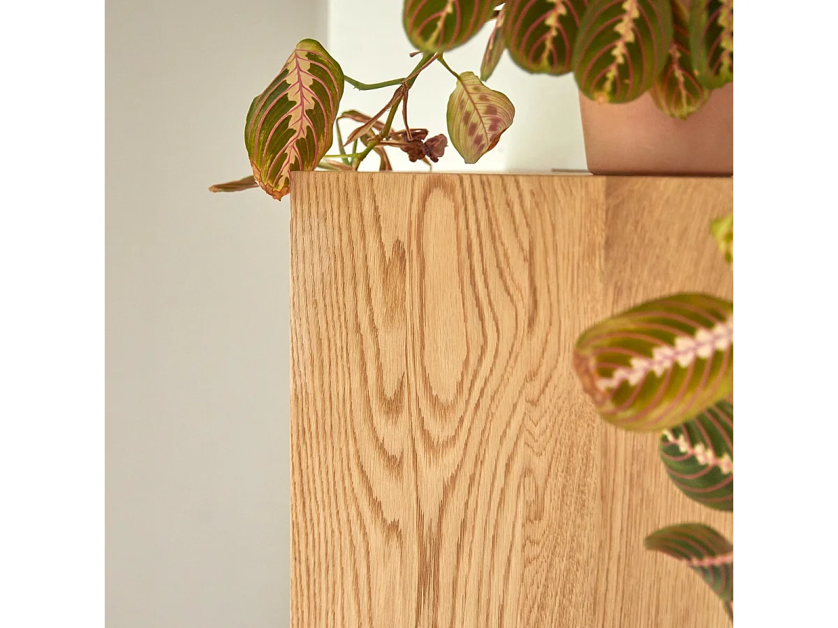 Hochschrank Badschrank Badezimmer Regal Eichenholz modernes Design