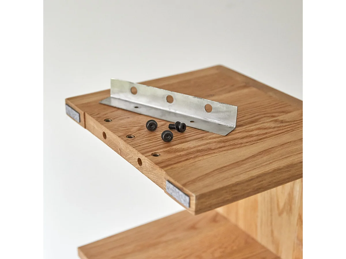 Hochschrank Badschrank Badezimmer Regal Eichenholz modernes Design