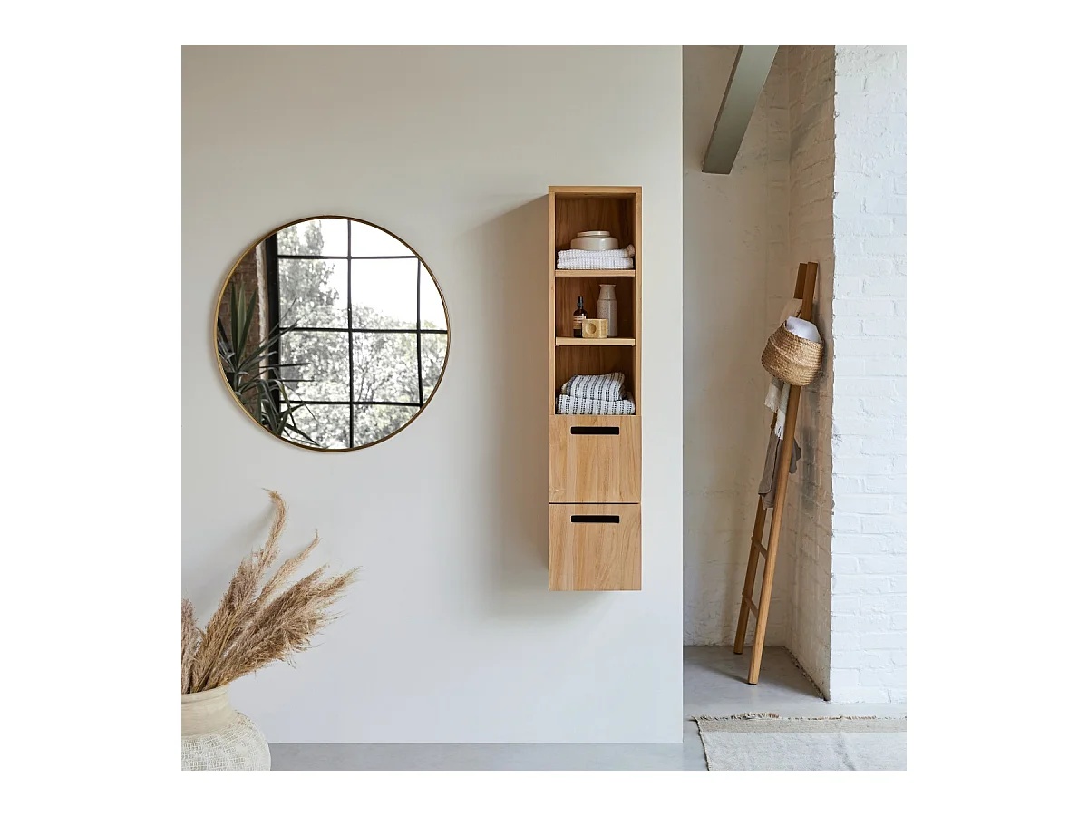 Scaffale in legno di Teak 130 Line