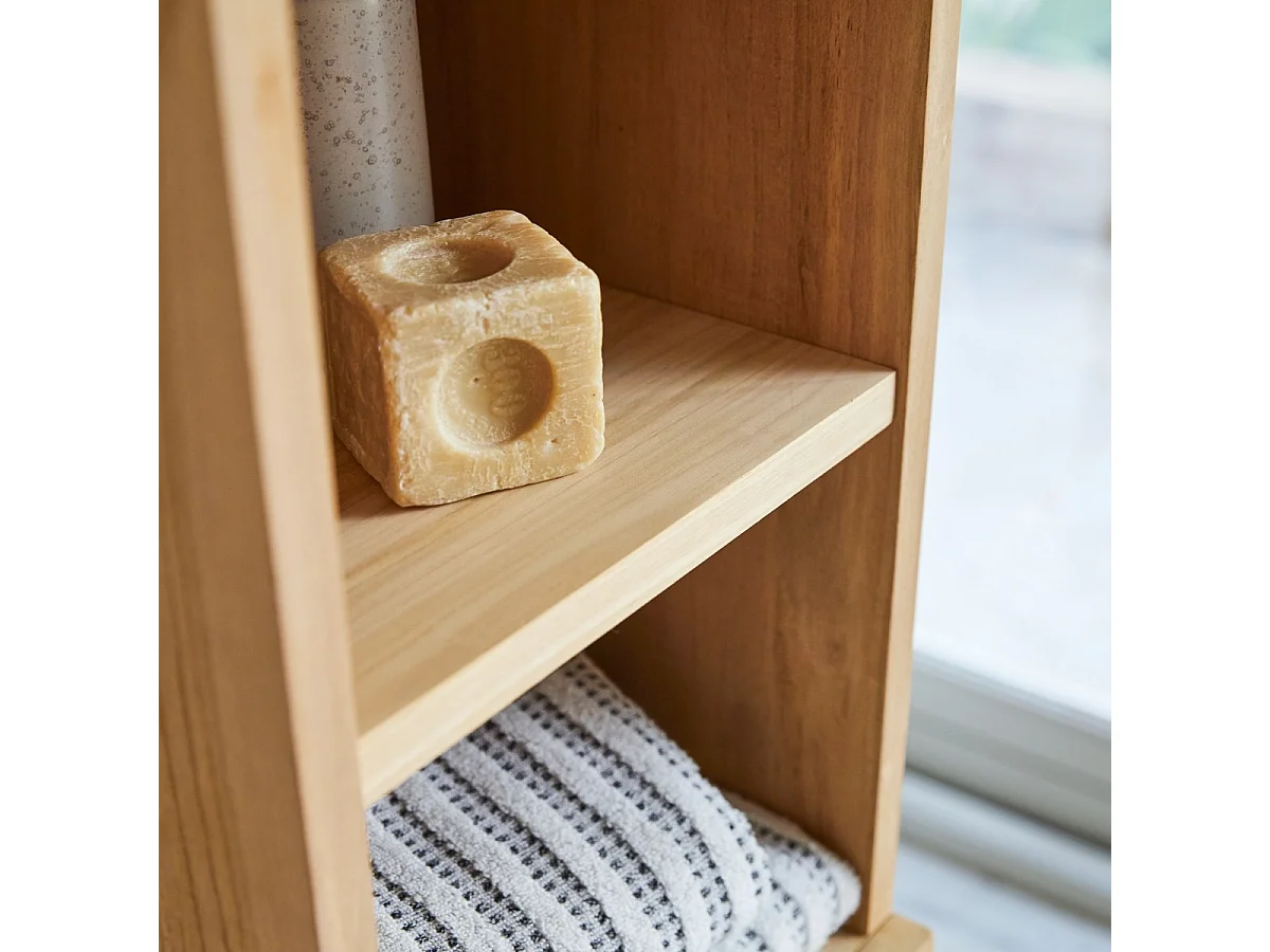 Scaffale in legno di Teak 130 Line