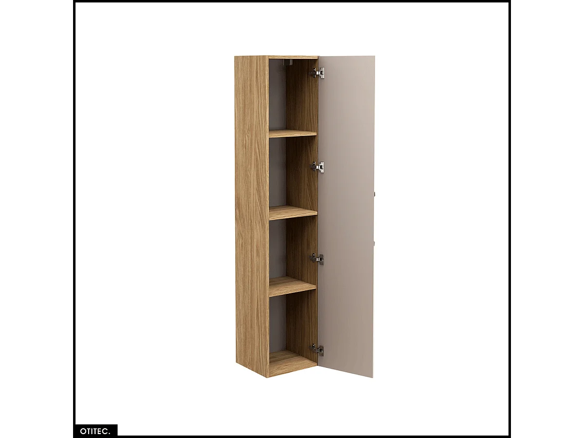 Colonne de salle de bain - 170 cm - Beige - 1 porte - SETTA