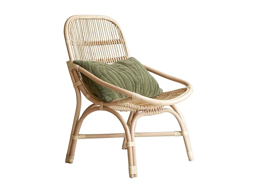 sedia seduta poltrona rattan  soggiorno vintage naturale veranda design, 1 posto