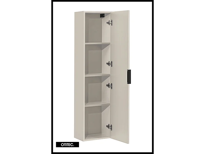 Colonne de salle de bain de 140 cm - Cachemire Mat - 1 porte - LIVA