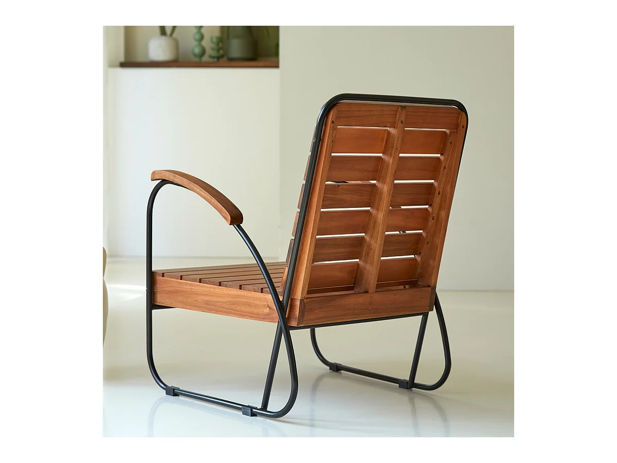 Sessel Key Wood aus massivem Akazienholz ,1-Sitz