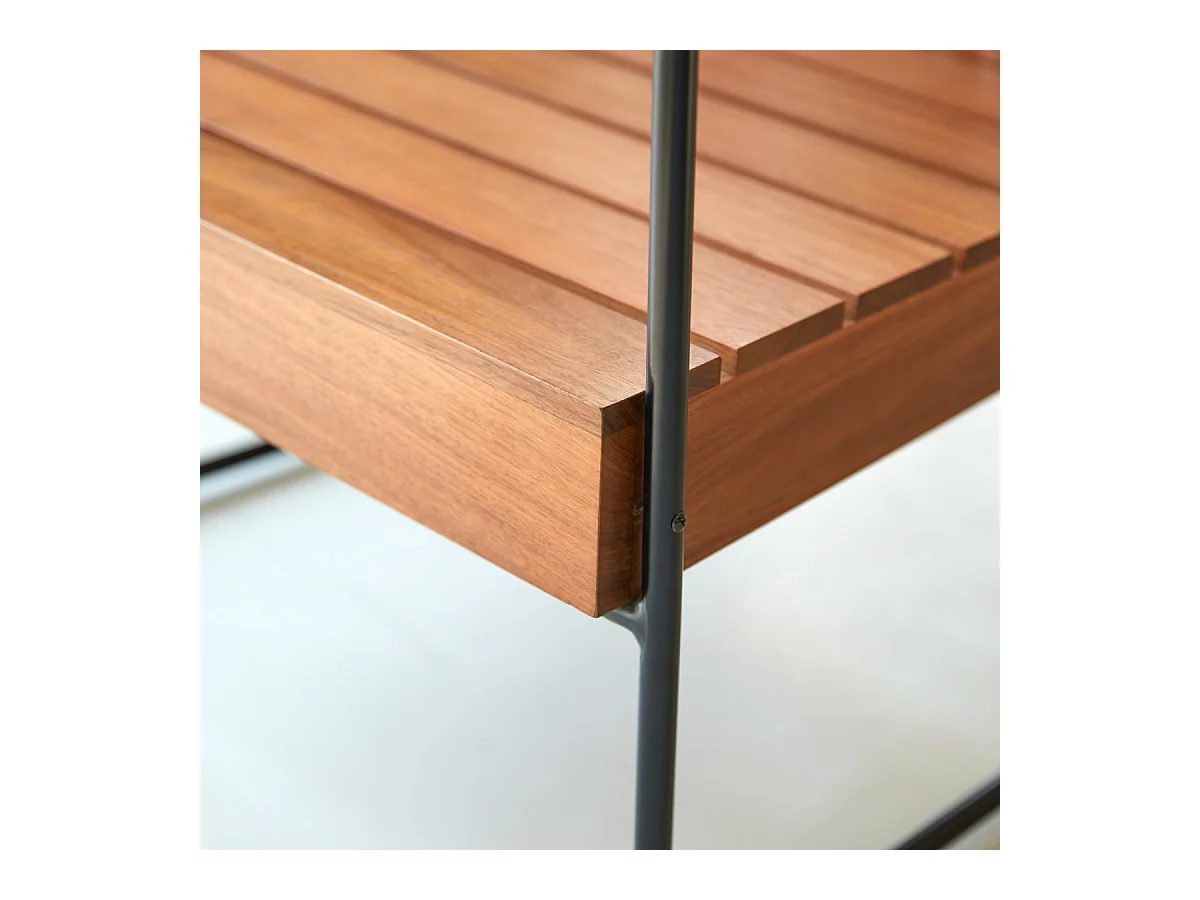 Poltrona in legno di acacia Key Wood, 1 posto