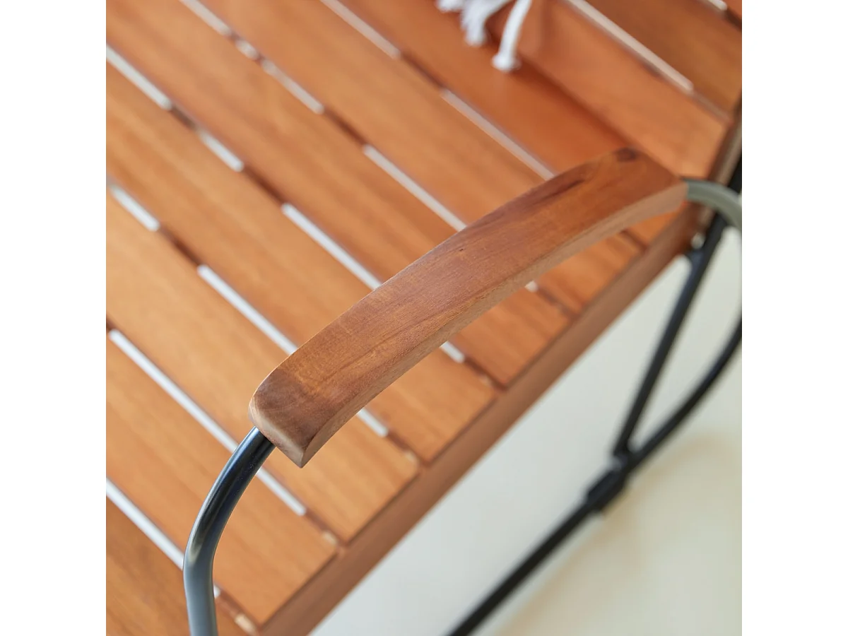 Poltrona in legno di acacia Key Wood, 1 posto