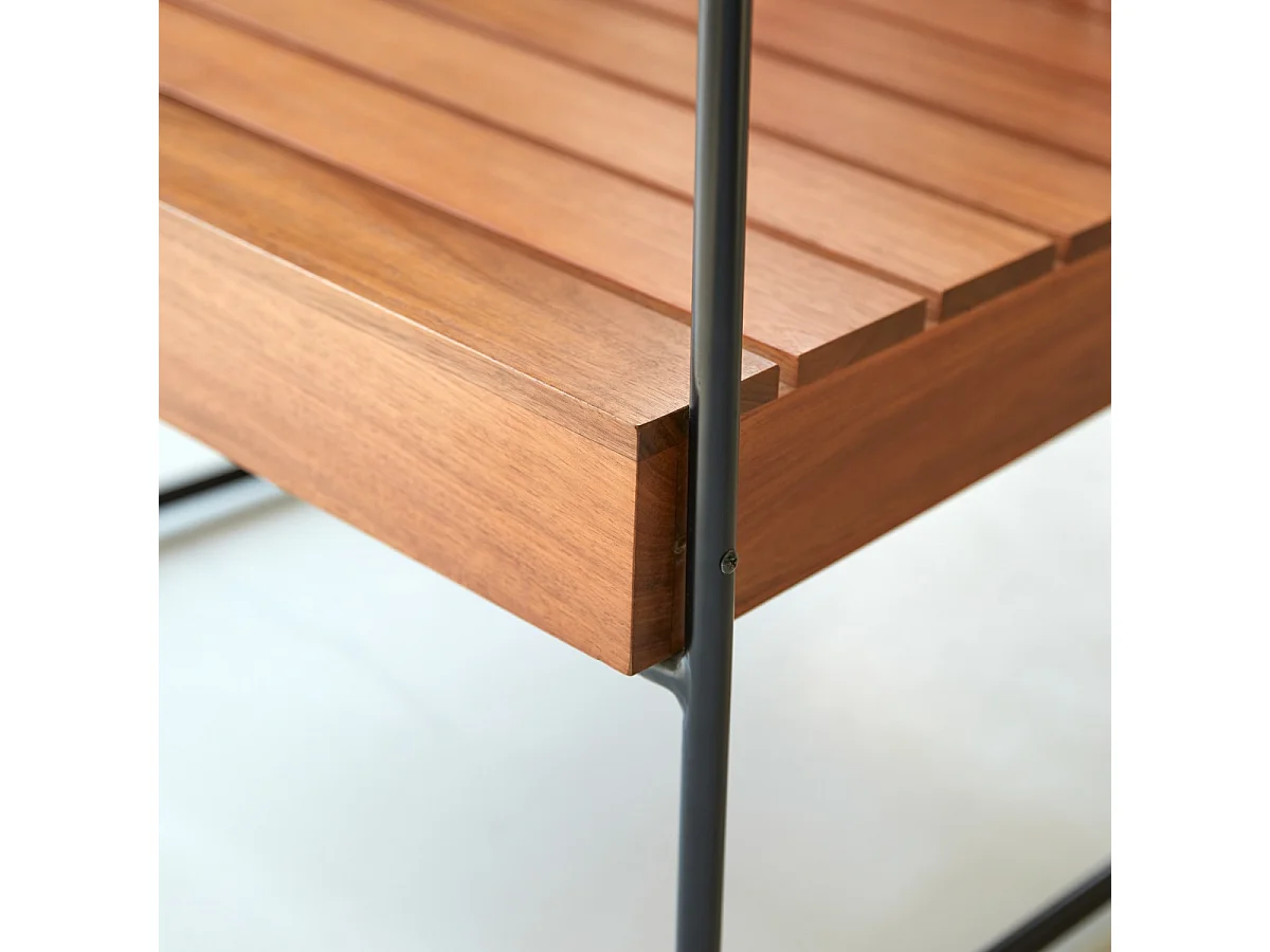 Poltrona in legno di acacia Key Wood, 1 posto