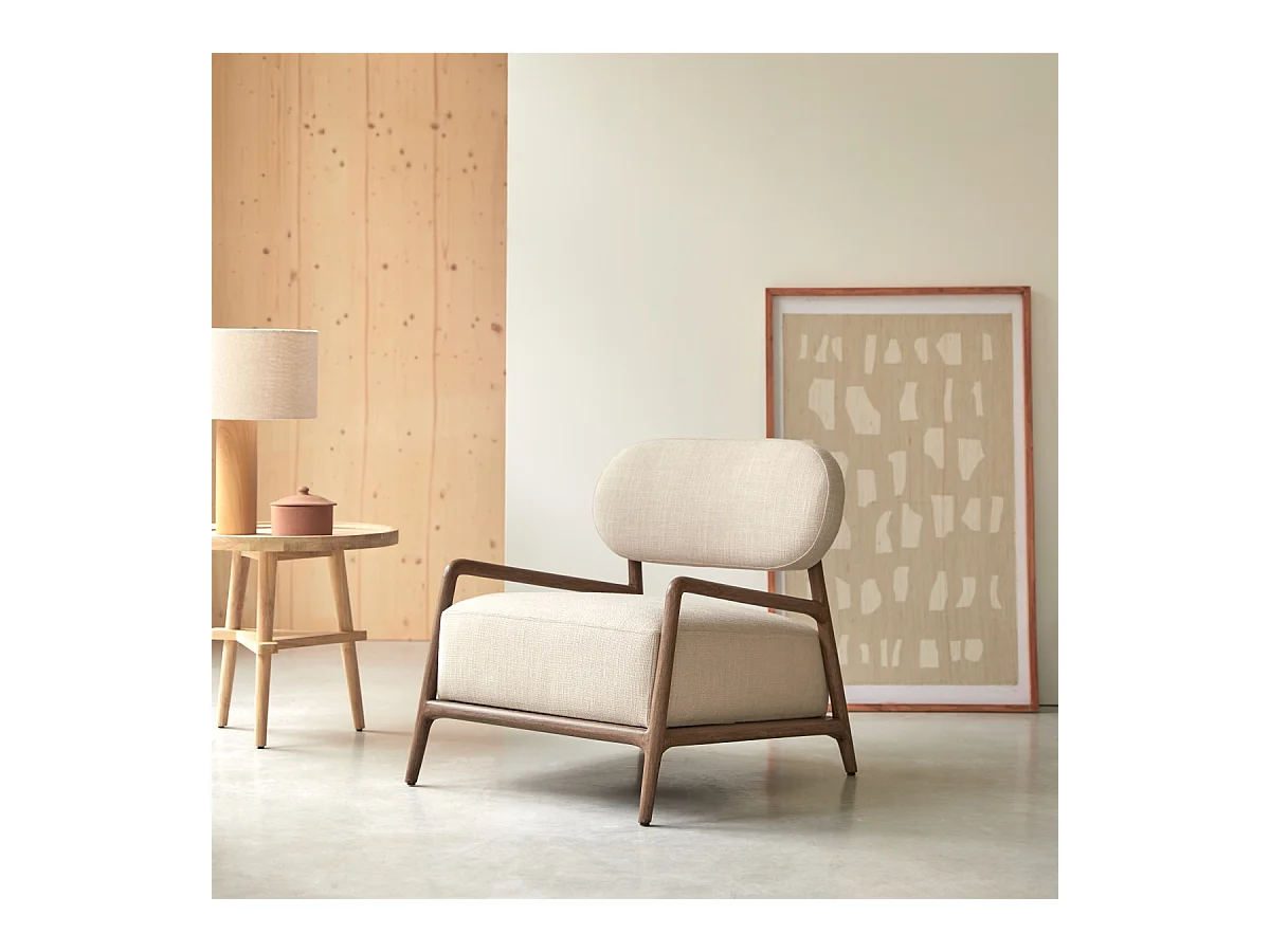 Stoffsessel Romane aus Mindiholz ,1-Sitz