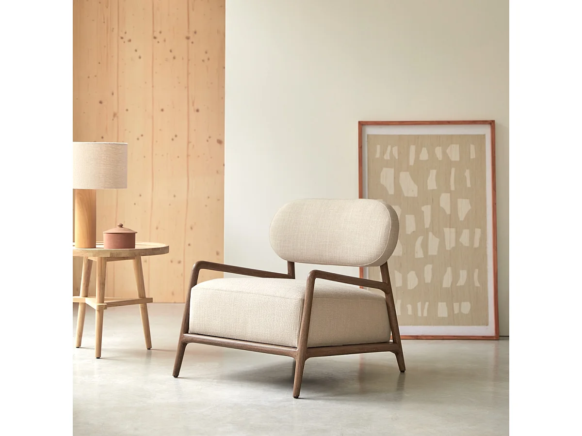 Stoffsessel Romane aus Mindiholz ,1-Sitz