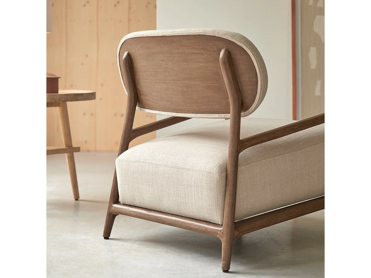 Stoffsessel Romane aus Mindiholz ,1-Sitz