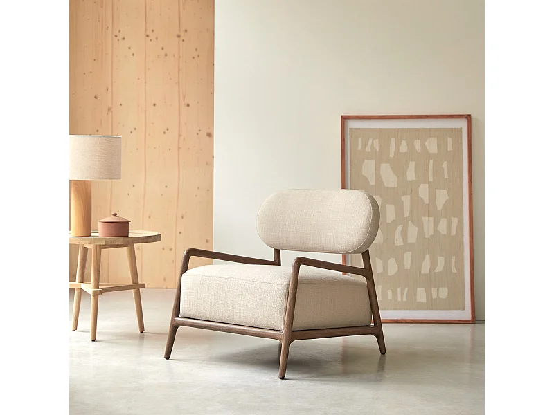 Stoffsessel Romane aus Mindiholz ,1-Sitz