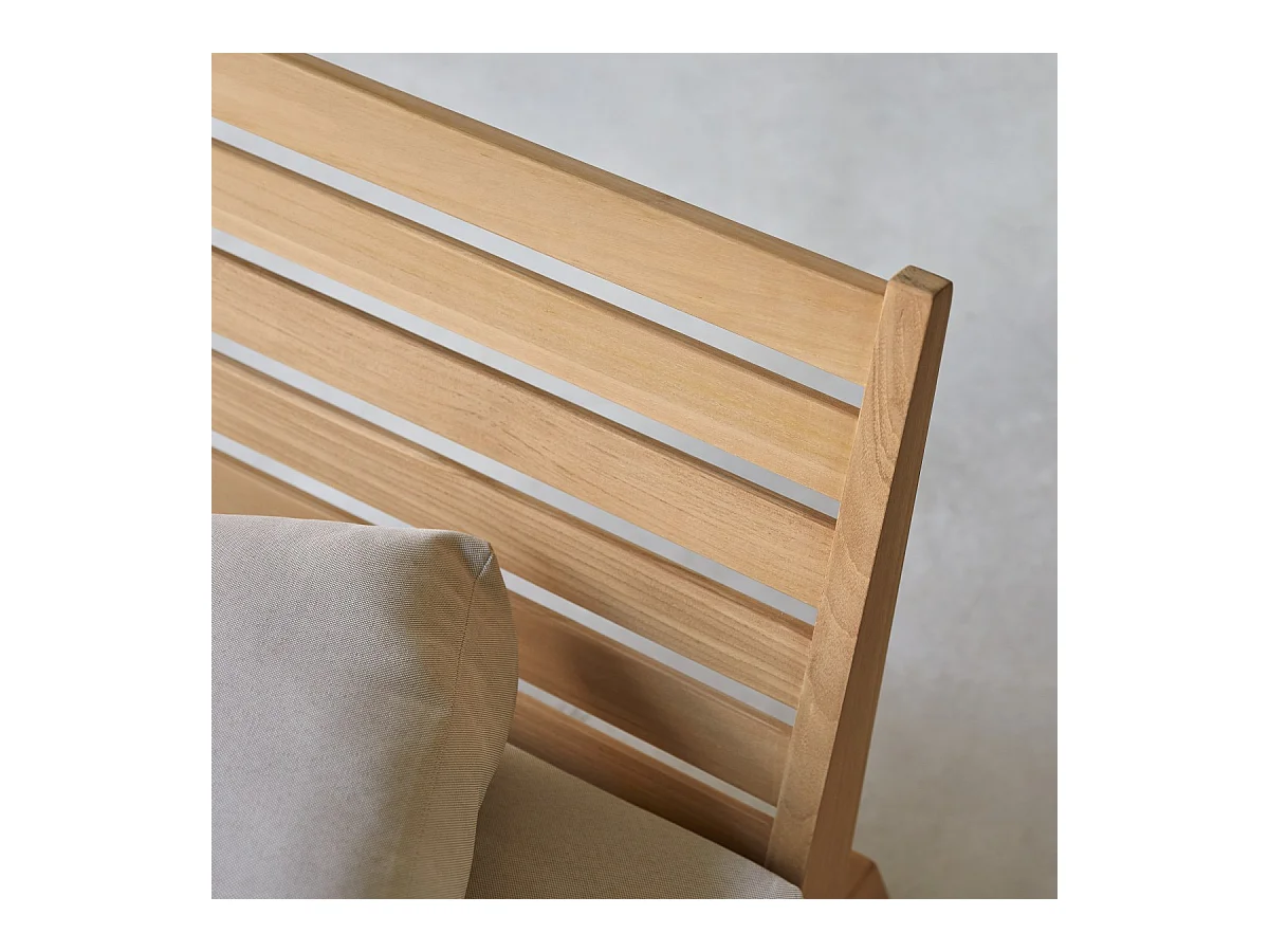 Poltrona in legno di teak massello Olia, 1 posto