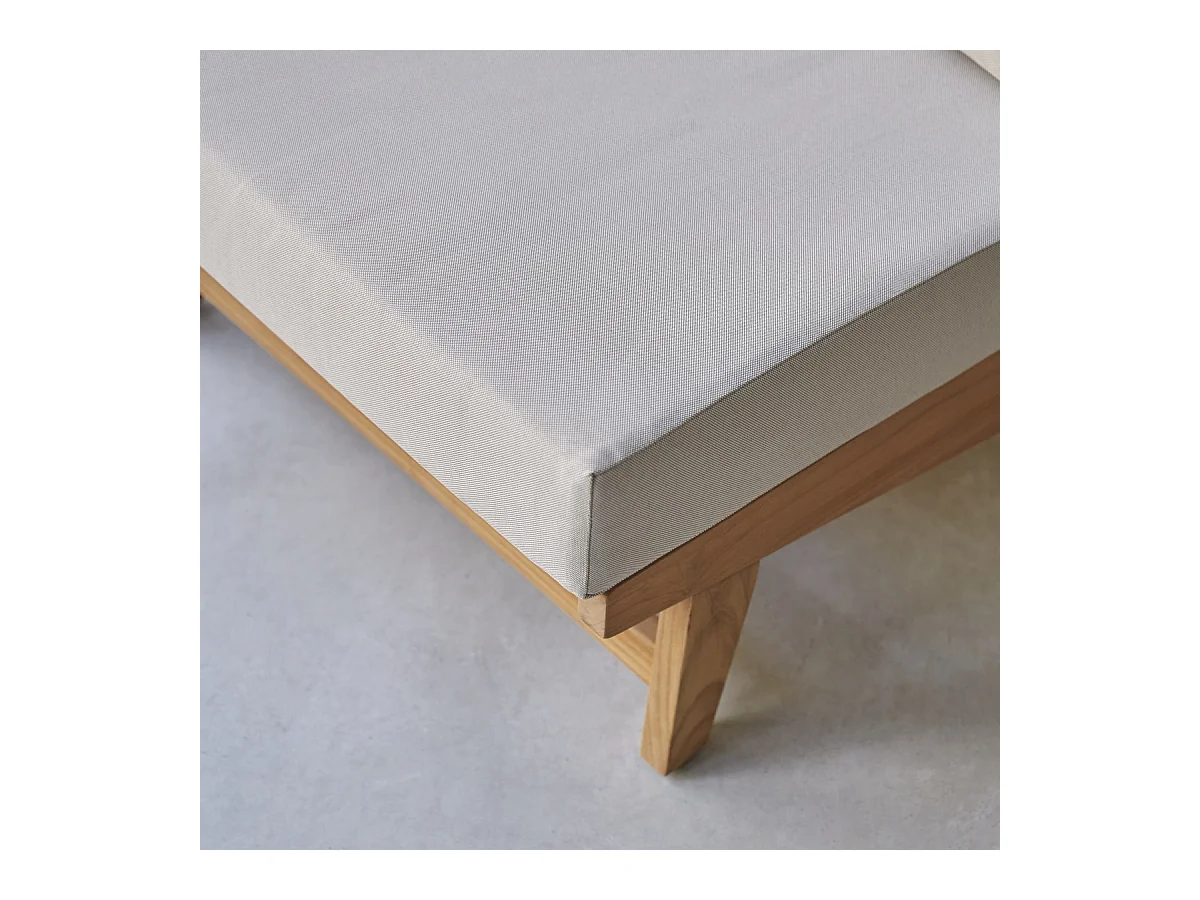 Poltrona in legno di teak massello Olia, 1 posto