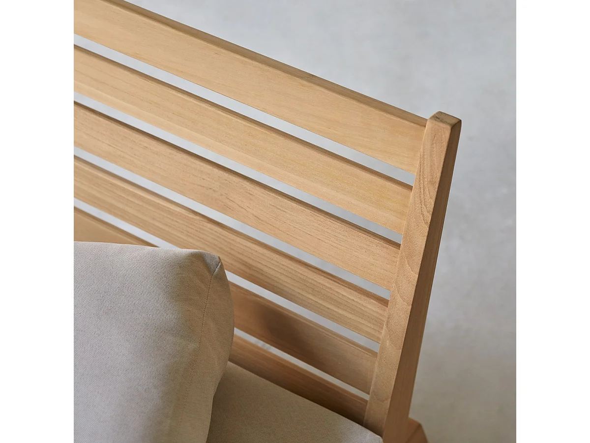 Poltrona in legno di teak massello Olia, 1 posto