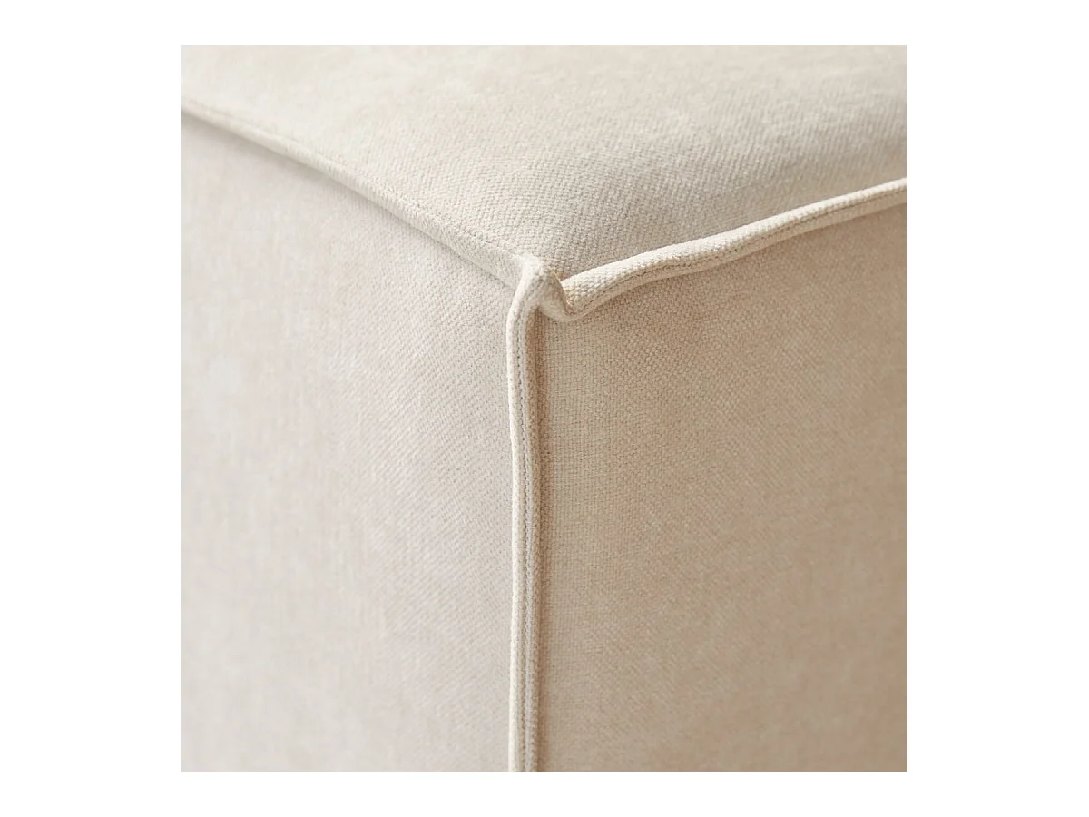 Chauffeuse modulable Dario en tissu beige