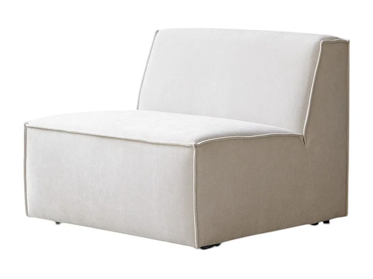 Poltrona modulabile Dario in tessuto beige