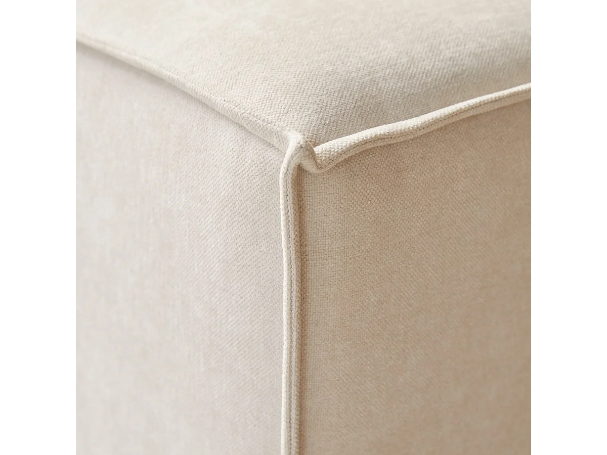 Poltrona modulabile Dario in tessuto beige