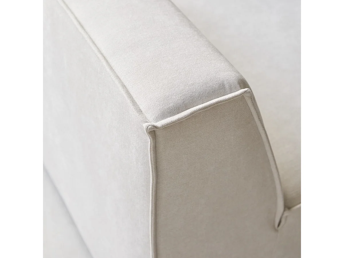 Poltrona modulabile Dario in tessuto beige