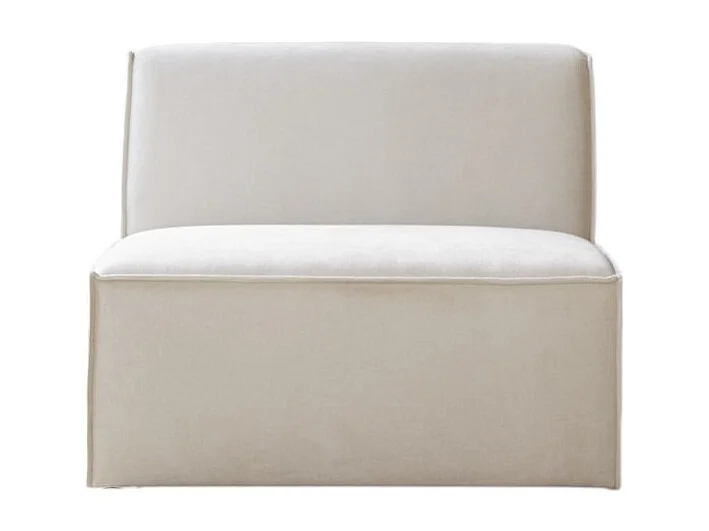 Poltrona modulabile Dario in tessuto beige