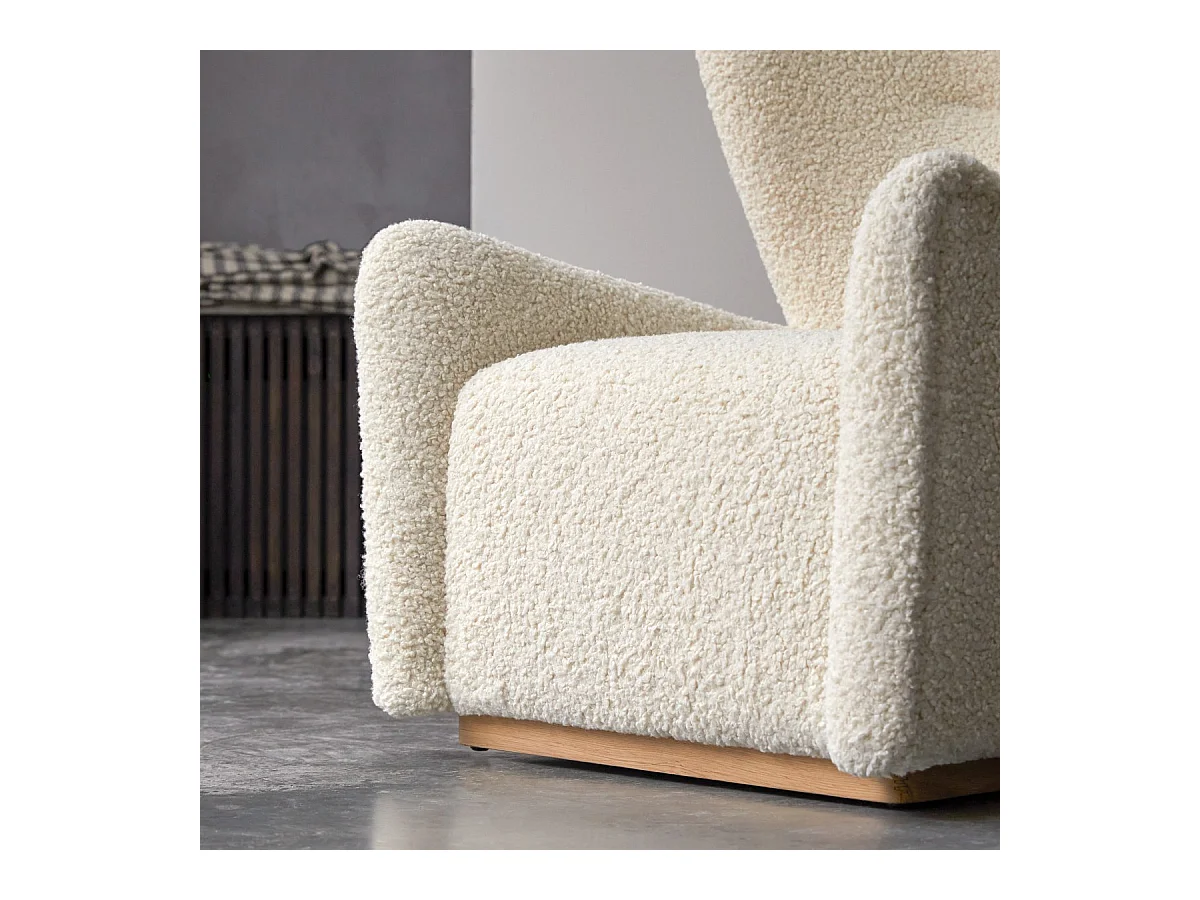 Poltrona in tessuto Sherpa, 1 posto