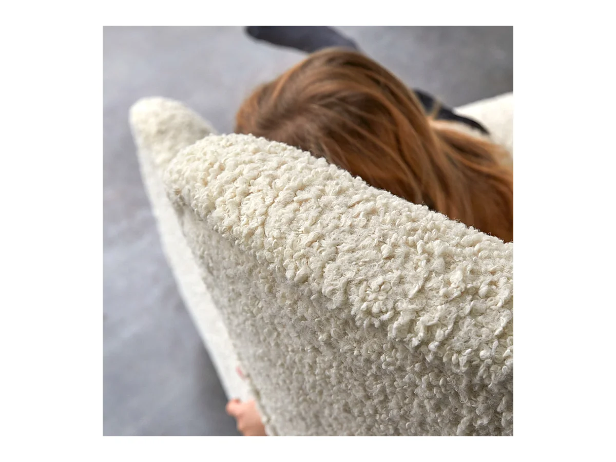 Poltrona in tessuto Sherpa, 1 posto