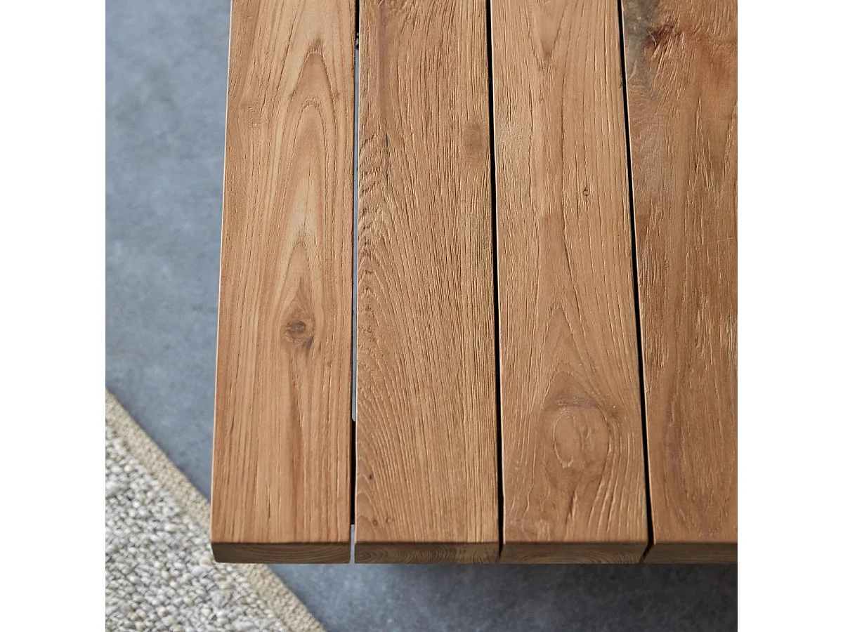 Fauteuil en bois de teck recyclé Joaquin, 1 place