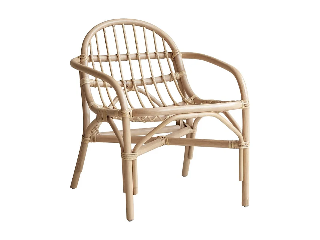 Stuhl aus Rattan natur Naturfaser klassisch Rattanmöbel neu Tikamoon ,1-Sitz