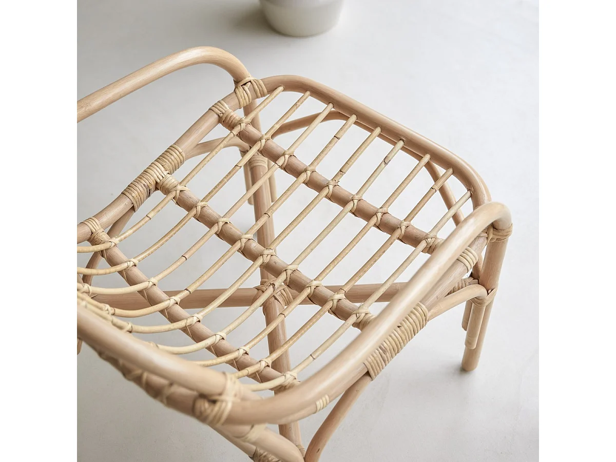 Stuhl aus Rattan natur Naturfaser klassisch Rattanmöbel neu Tikamoon ,1-Sitz