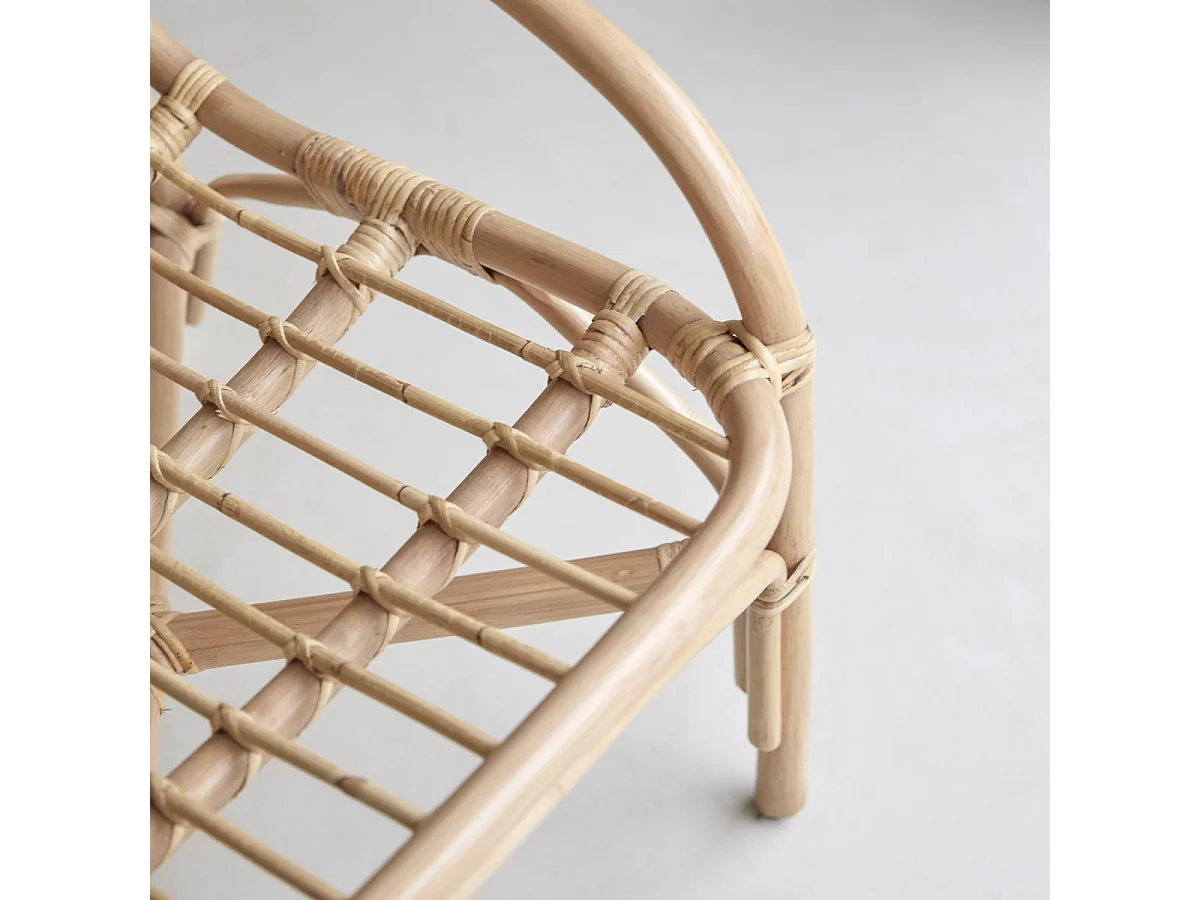 Stuhl aus Rattan natur Naturfaser klassisch Rattanmöbel neu Tikamoon ,1-Sitz