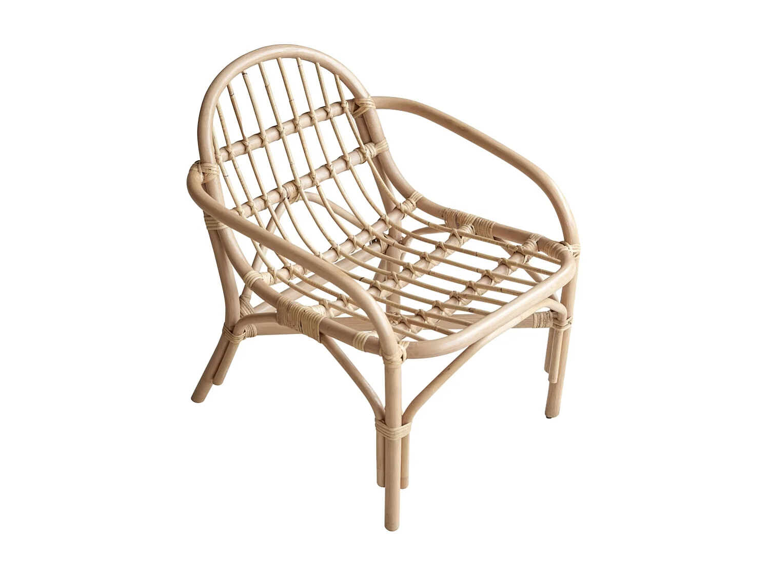 Stuhl aus Rattan natur Naturfaser klassisch Rattanmöbel neu Tikamoon ,1-Sitz