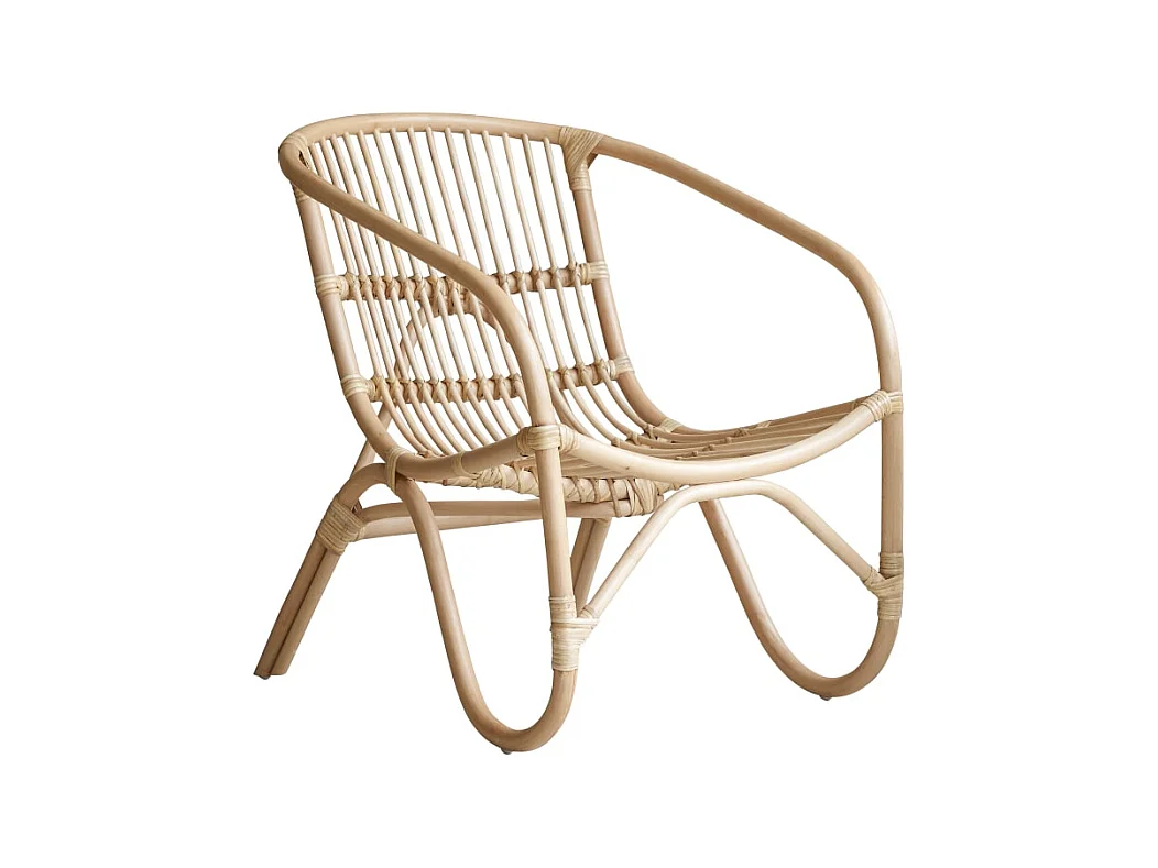 Chaise en rotin Mutine naturel, 1 place