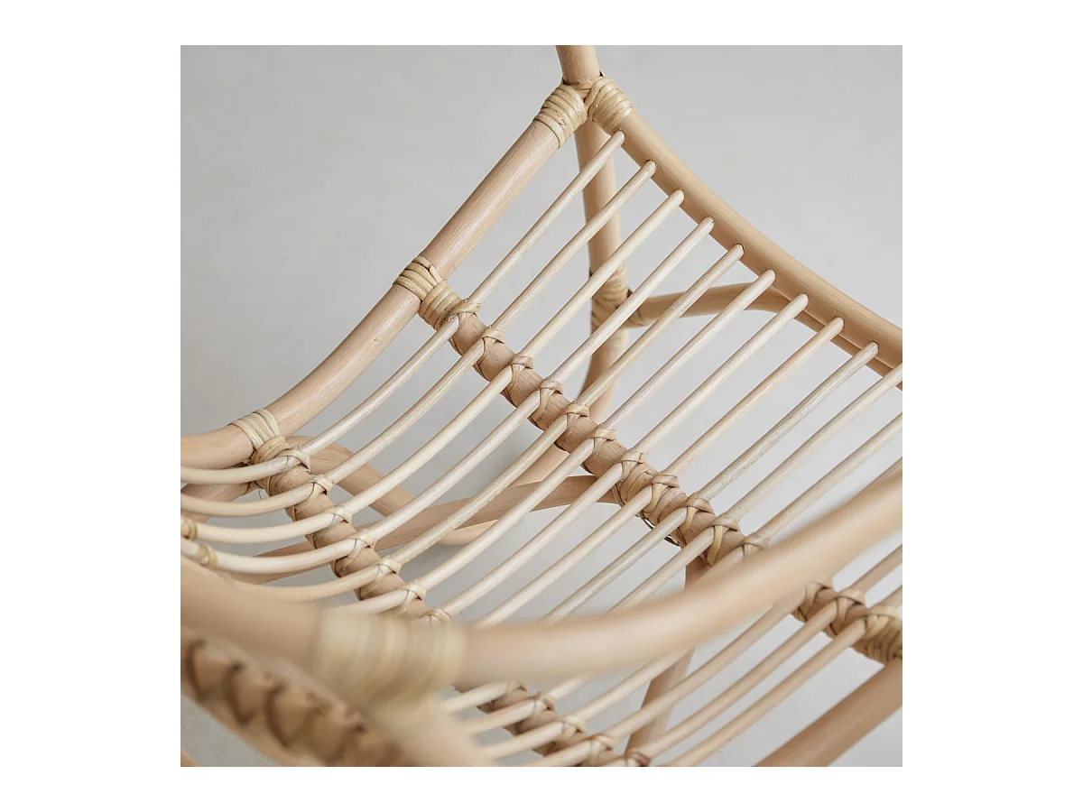 Chaise en rotin Mutine naturel, 1 place