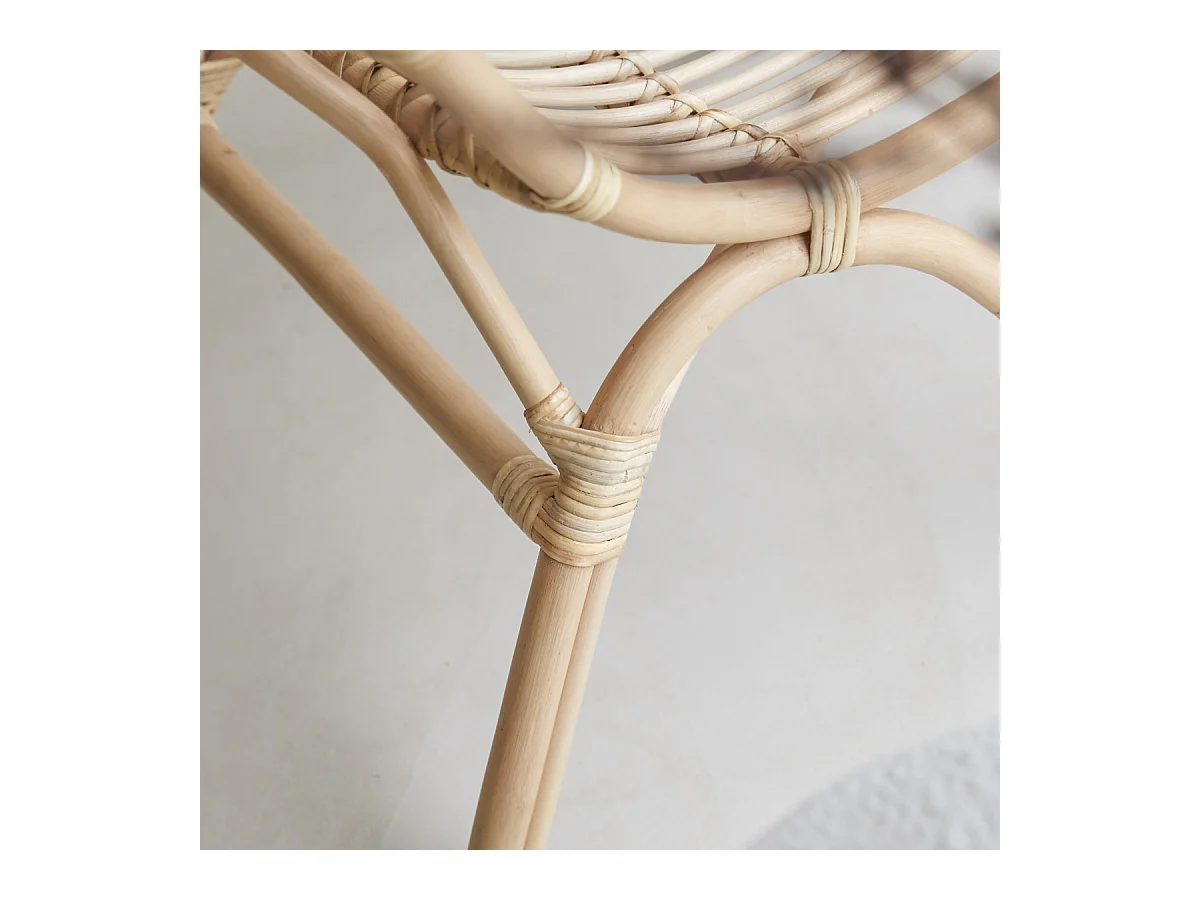 Chaise en rotin Mutine naturel, 1 place