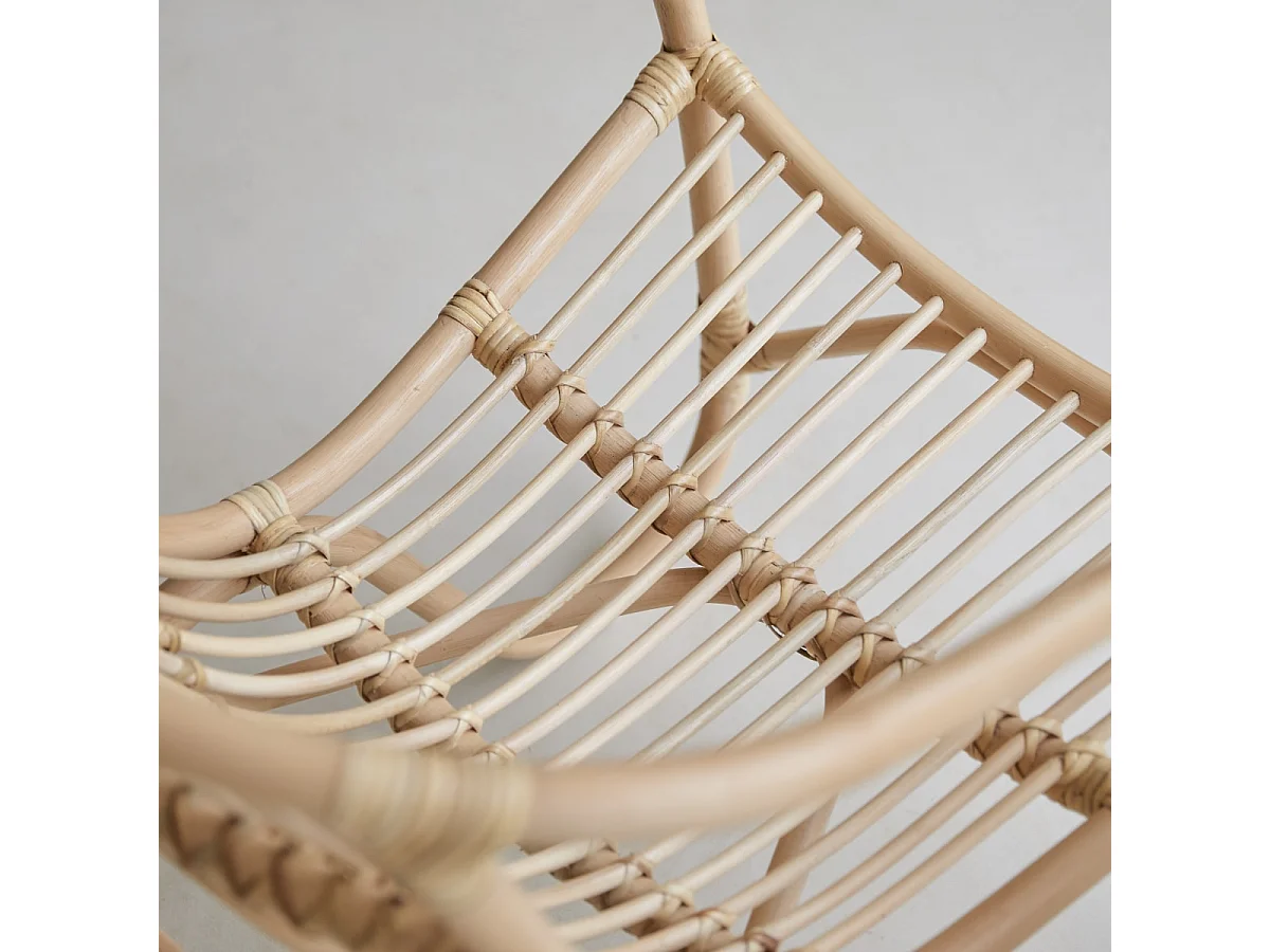 Sessel aus Rattan Natur Vintage Wohnzimmer Wintergarten neu Tikamoon ,1-Sitz