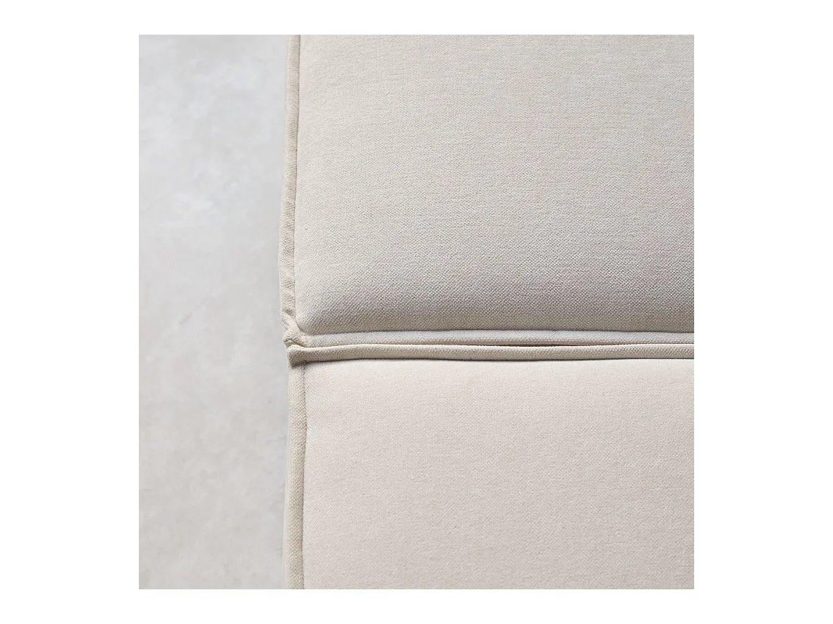 Poltrona lounge modulabile Dario in tessuto beige