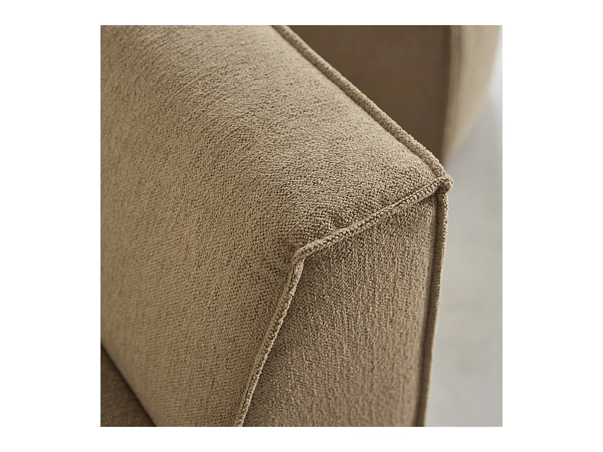 Chauffeuse modulable Dario en tissu camel