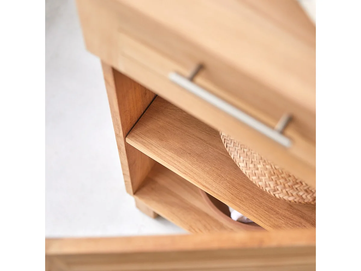 Badschrank aus Teak 45 cm Massivholz kombinierbar