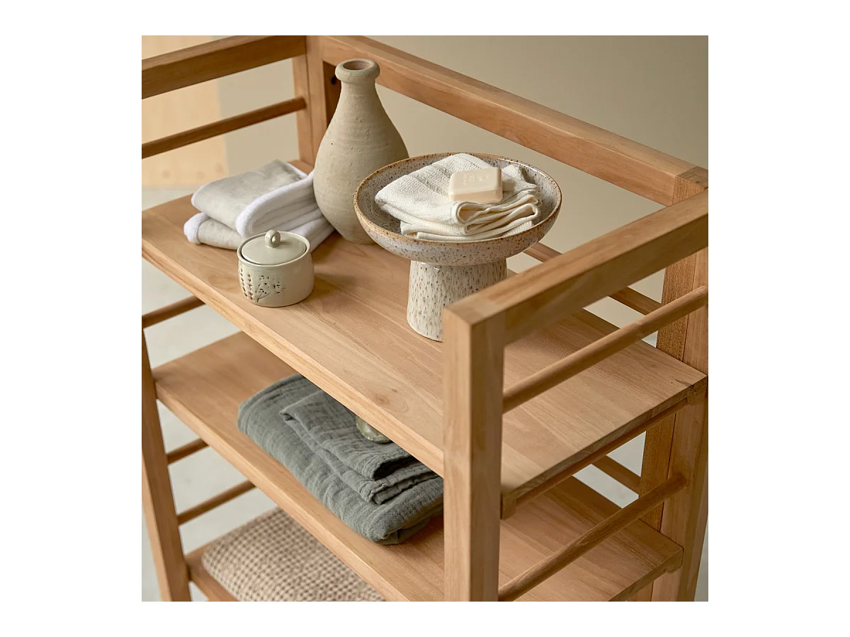 Etagère de Salle de bain en bois de teck 115 Sera