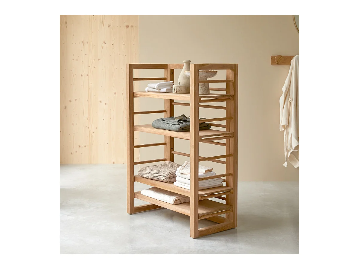Etagère de Salle de bain en bois de teck 115 Sera