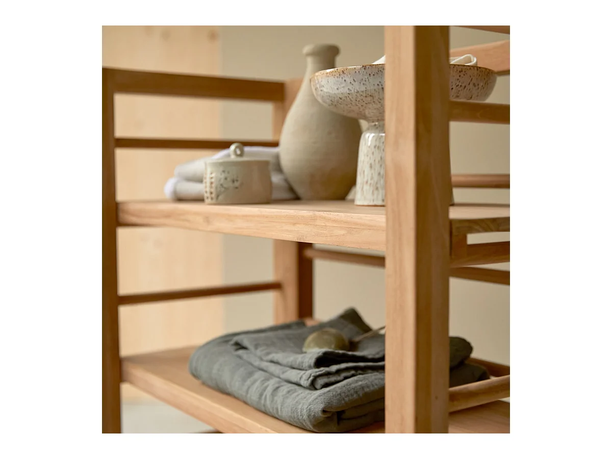Etagère de Salle de bain en bois de teck 115 Sera