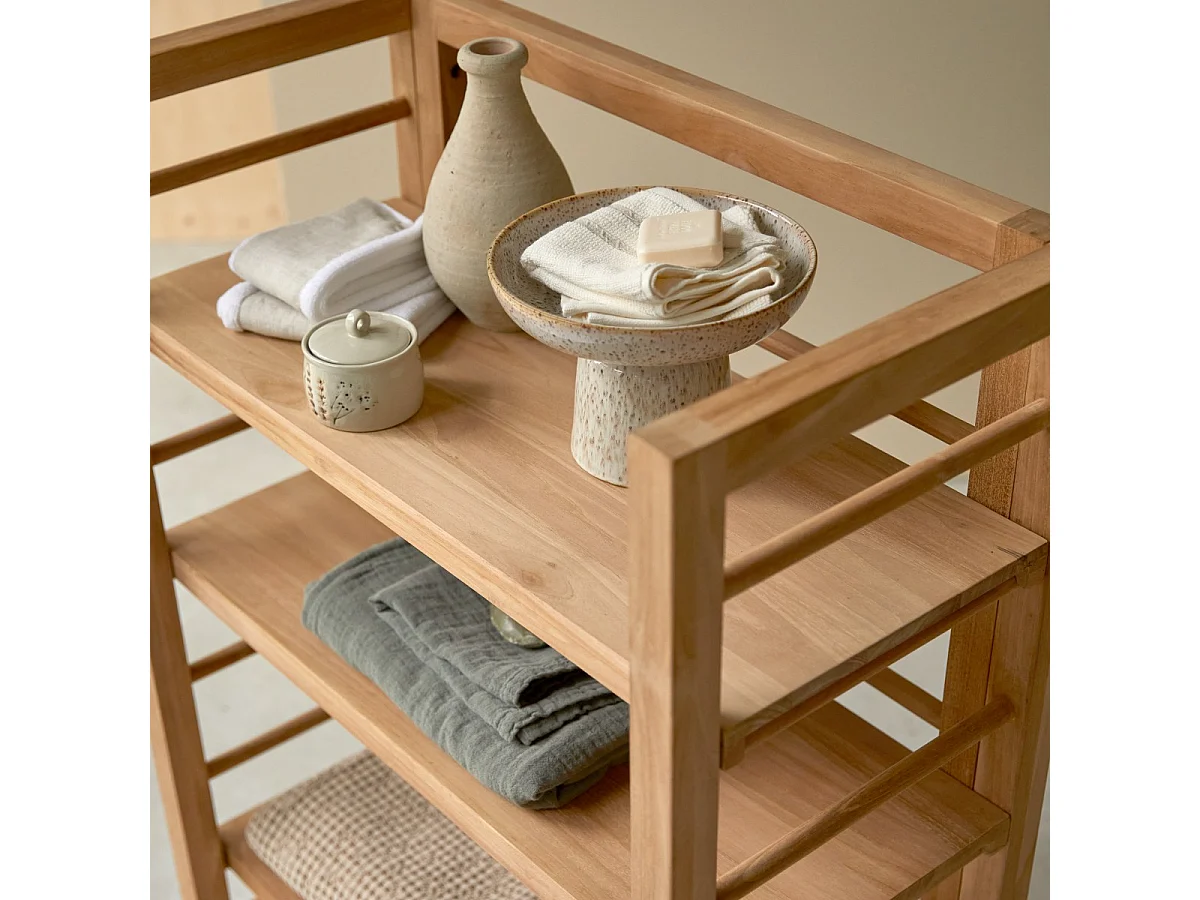 Regal für Badezimmer aus Teakholz 115 Sera