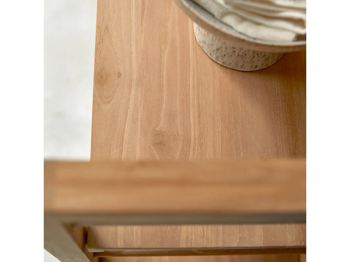Scaffale in legno di teak per il bagno 115 Sera