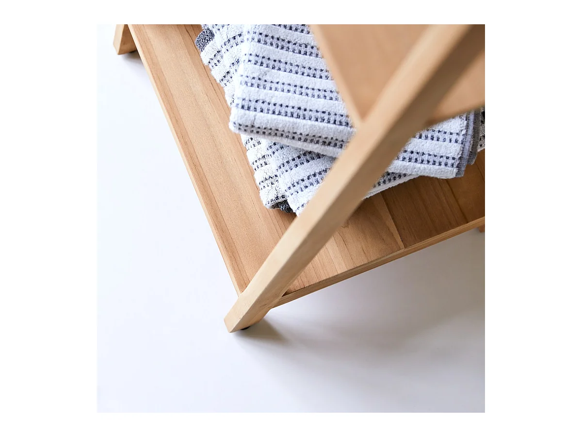 Etagère de Salle de Bain en bois de Teck Bahya Step