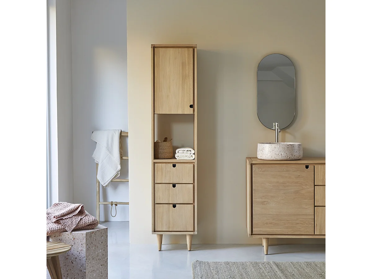 Hochschrank aus Eichenholz 180 Jonàk