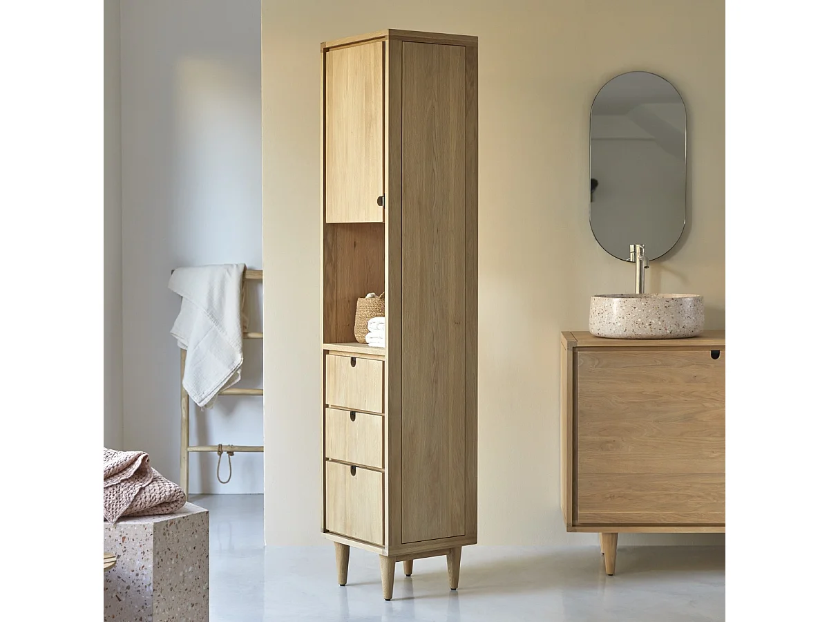 Hochschrank aus Eichenholz 180 Jonàk